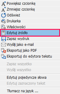 Zrzut kodu HTML
