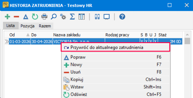 Przywracanie zatrudnienia