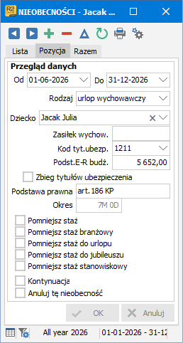 Urlop wychowawczy