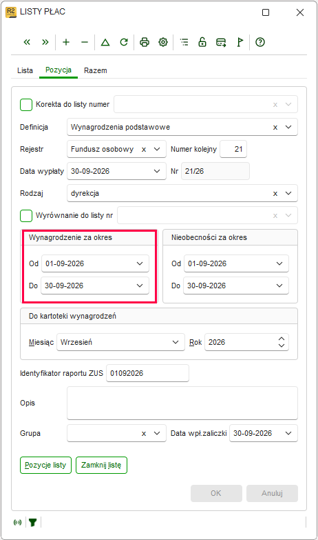 Pole Wynagrodzenia za okres obejmujące cały miesiąc w Nowym R2Płatnik