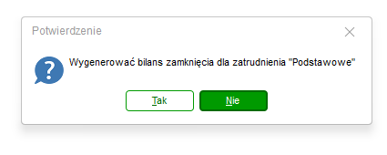 Komunikat Wygenerować bilans zamknięcia dla zatrudnienia w Nowym R2Płatnik