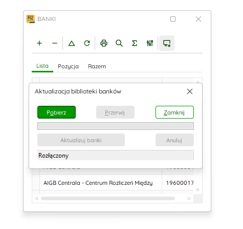 Aktualizacja biblioteki banków – Nowy R2Płatnik