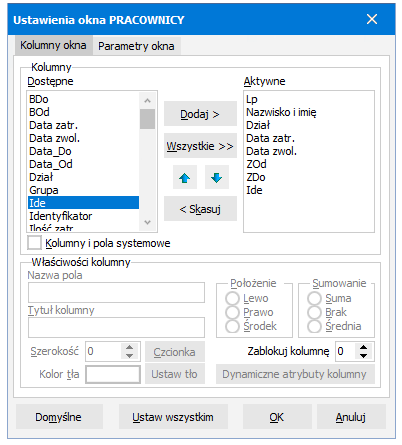 Kolumna Ide w oknie Pracownicy – R2Płatnik