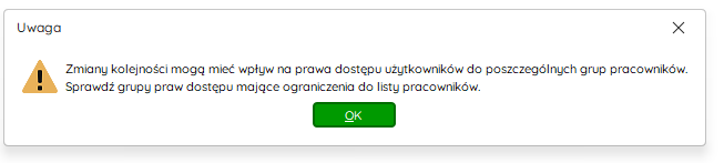 Komunikat o wpływie zmiany kolejności na prawa dostępu – Nowy R2Płatnik