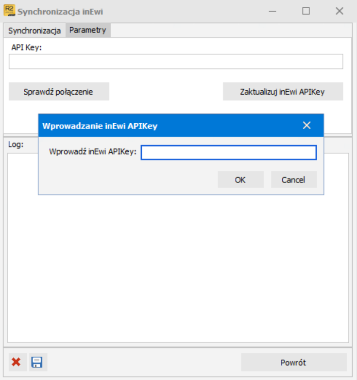 Zakładka Parametry z APIKey i przyciskiem Sprawdź połączenie – R2Płatnik